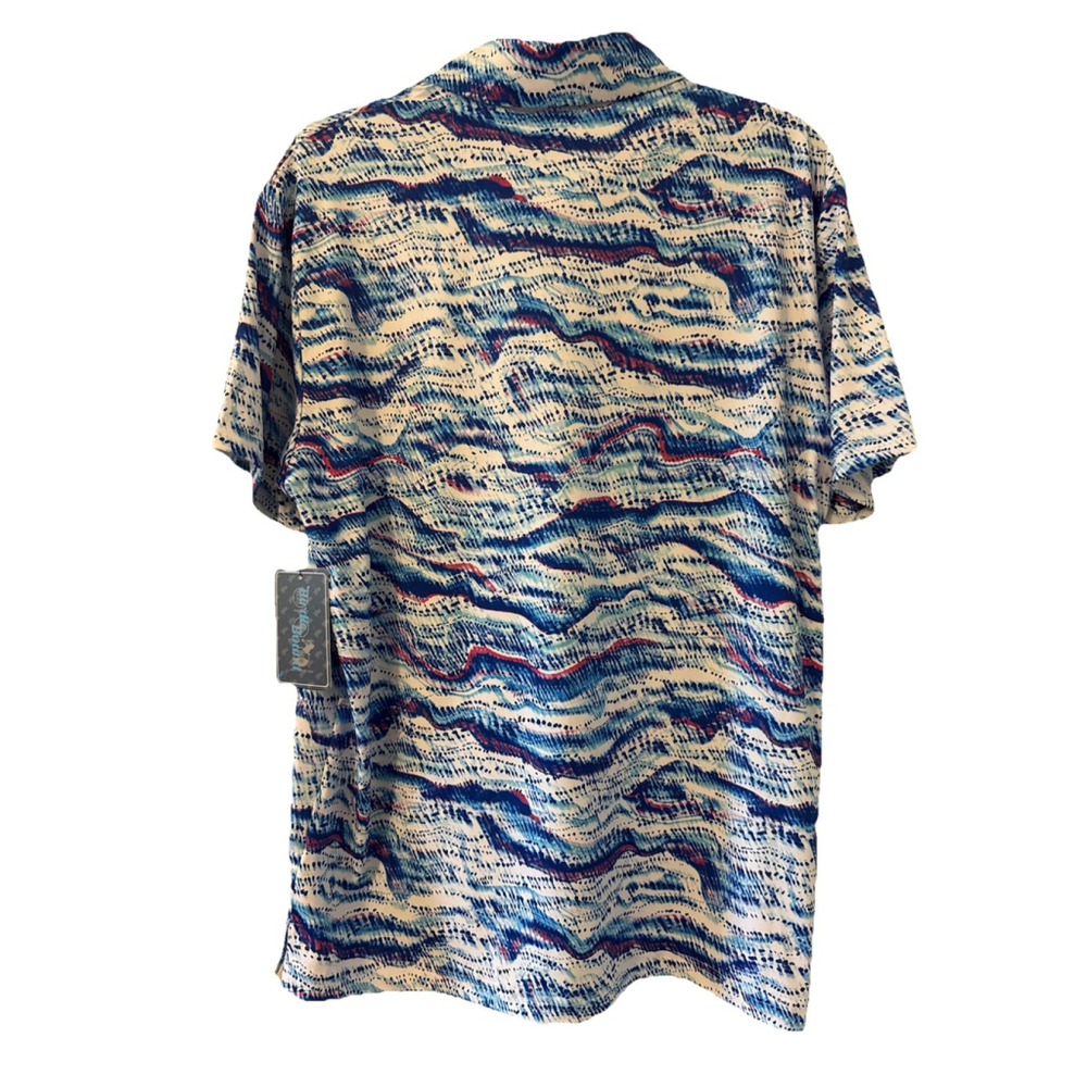 NWT Birdie Bound Men’s Medium Multicolor Spring Golf Shirt - Picture 4 of 4